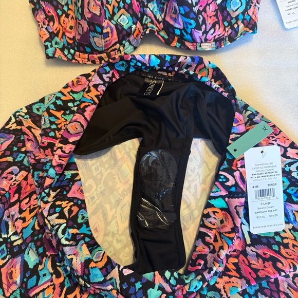 Sunsets Colorful Patterned Bikini Set - Picture 3 of 4